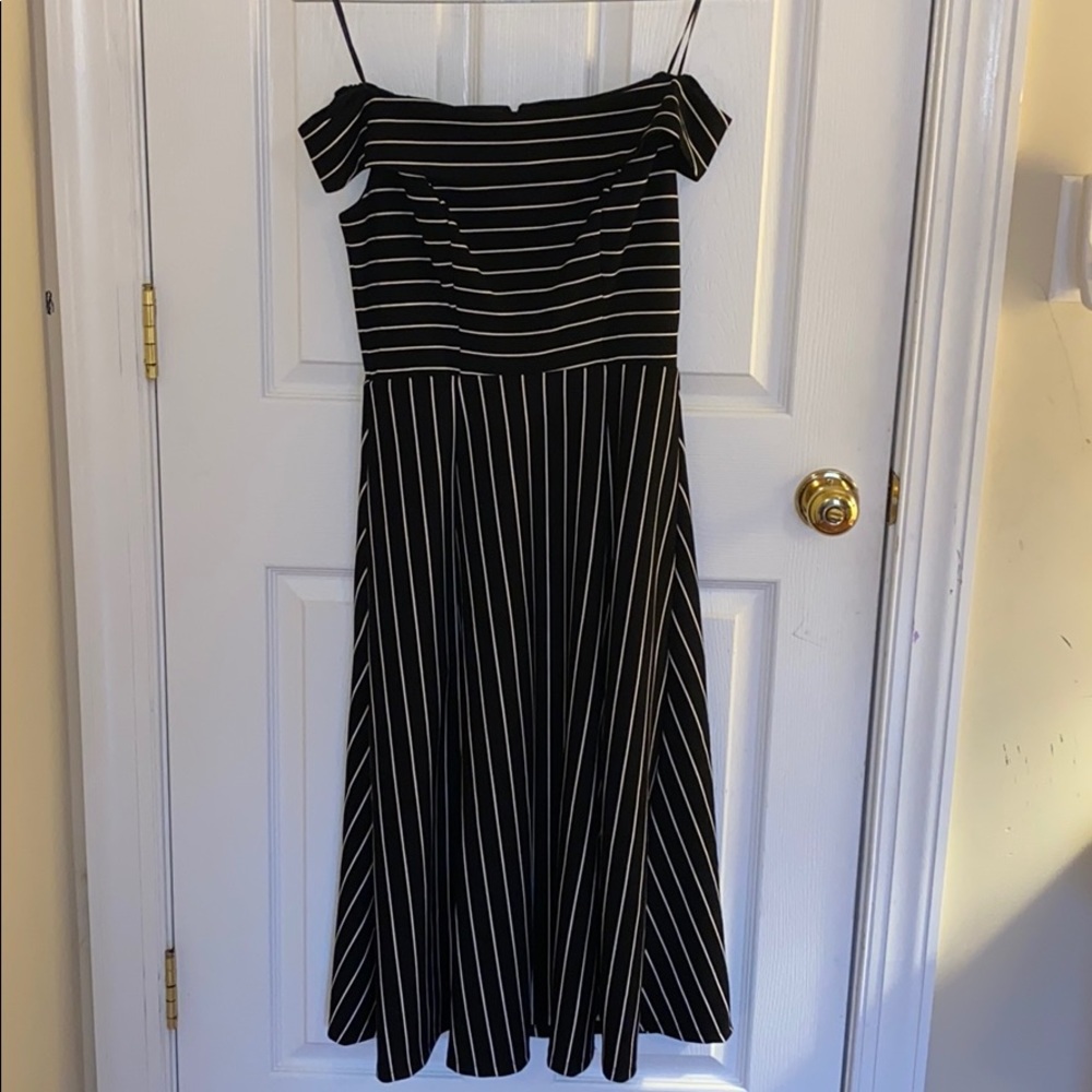 ABS Collection off-shoulder dress
